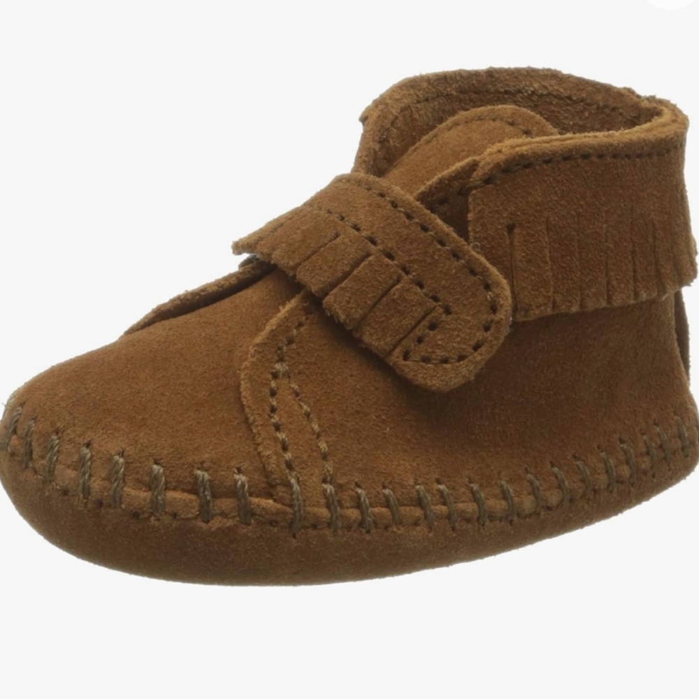 New Minnetonka Front Strap Bootie (Infant/Toddler) Sz 1